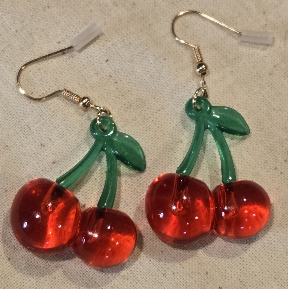 Cherry  Earrings 🍒 - Picture 3 of 3